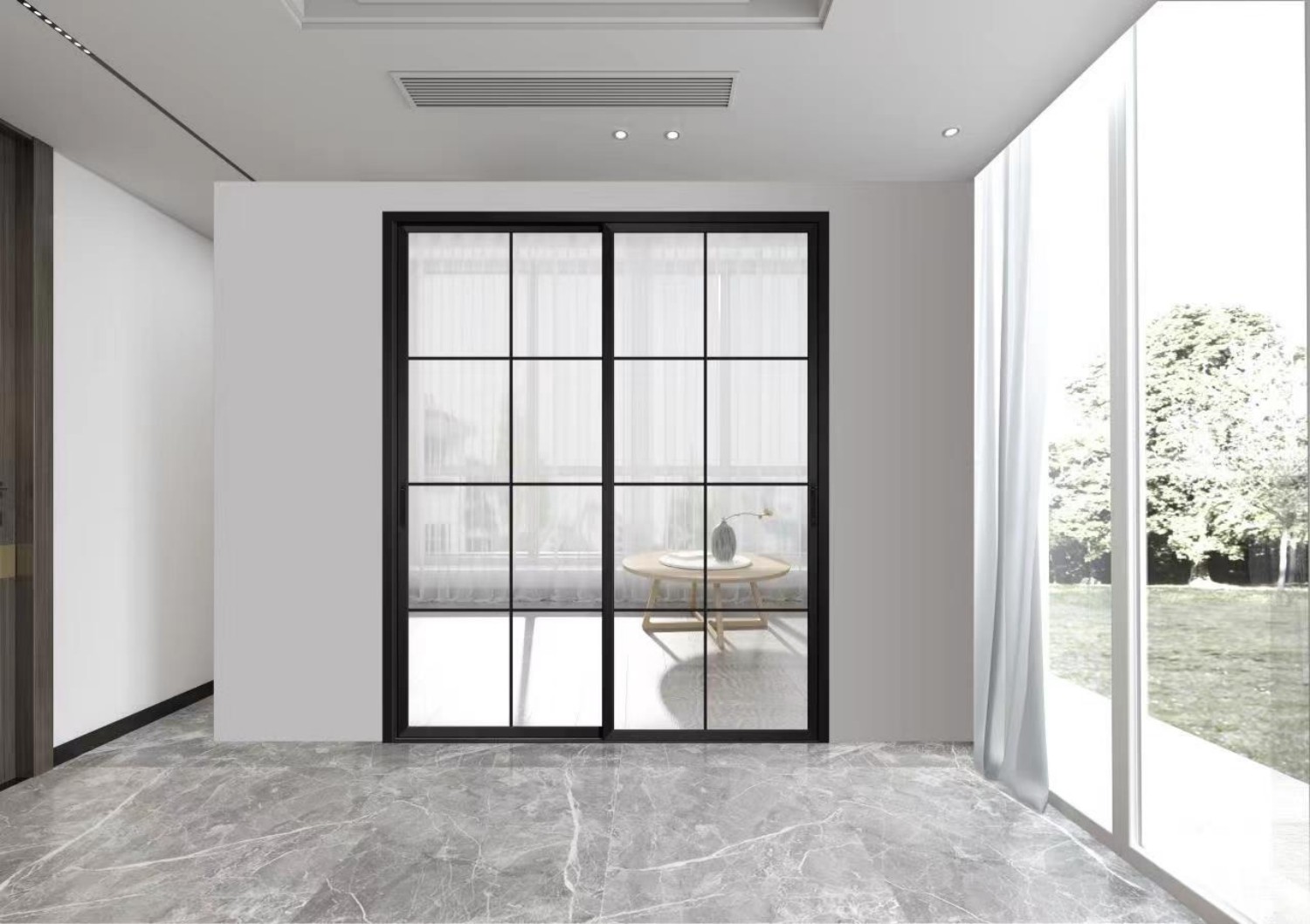 35x45酷黑-八分格-白玻