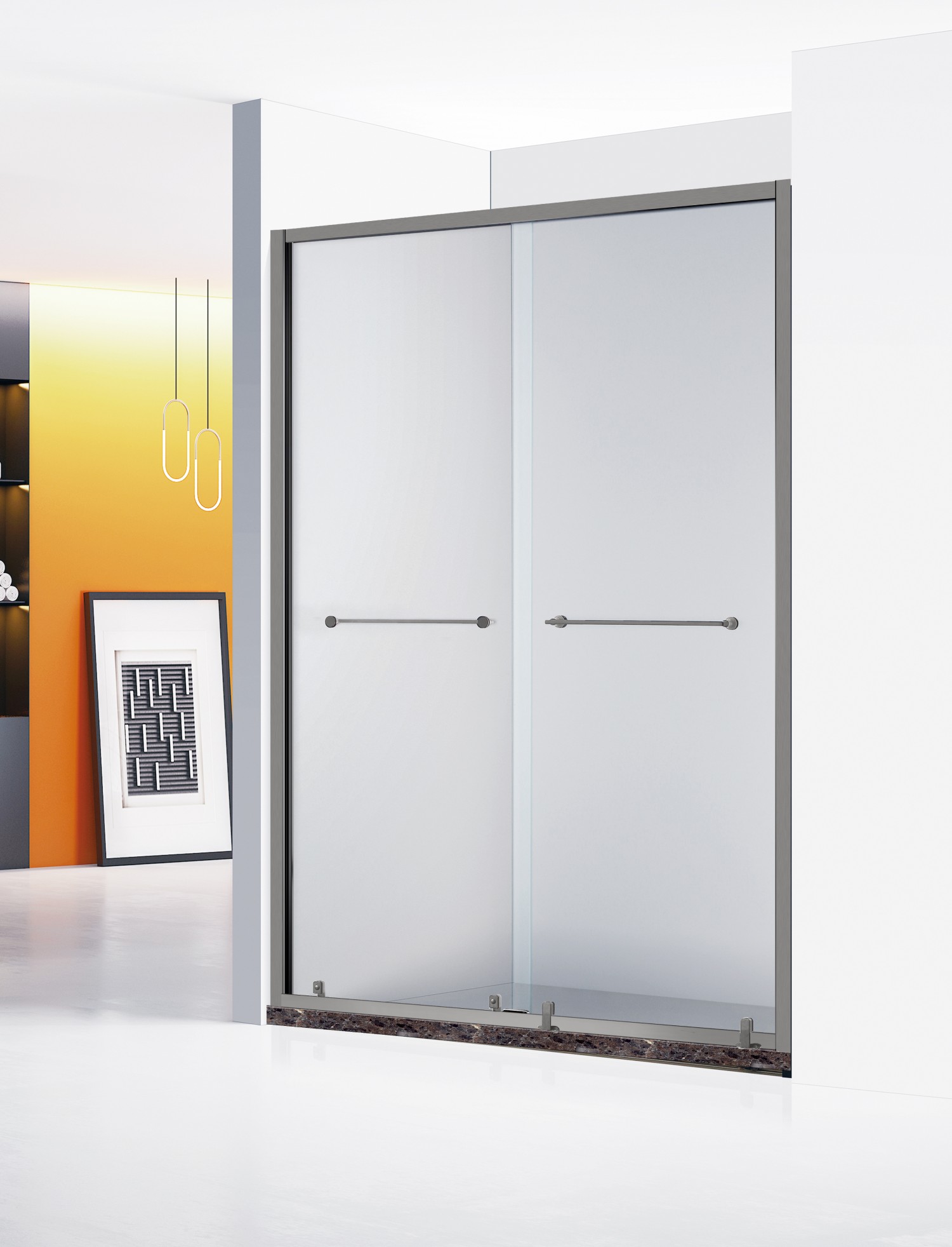 MM-2875  枪灰拉丝   一字型